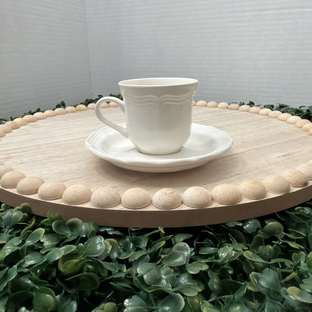 Mikasa French Countryside White Espresso Cup and Saucers F9000 Several Available